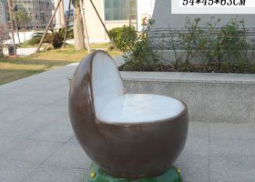 景區(qū)廣場(chǎng)玻璃鋼水果椰子靠背美陳戶外景觀桌椅擺件