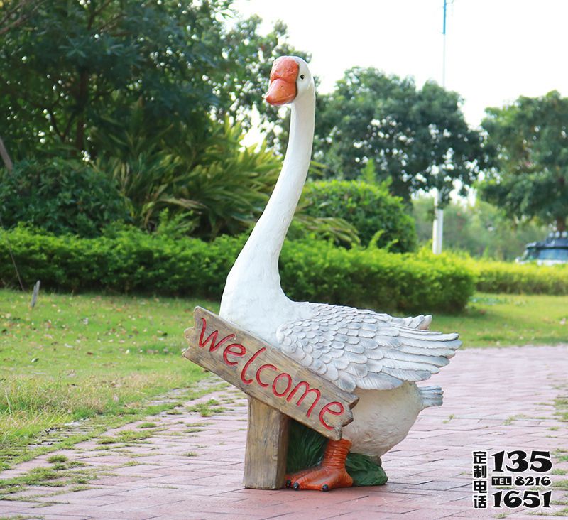 公園玻璃鋼仿真動物天鵝雕塑 公園玻璃鋼仿真動物天鵝雕塑