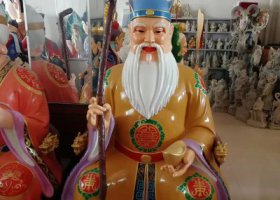 寺廟玻璃鋼彩繪神像土地公雕塑