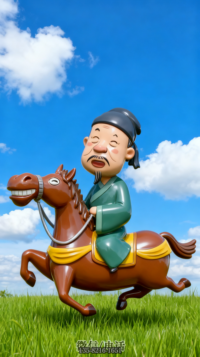 杜甫雕塑實拍圖