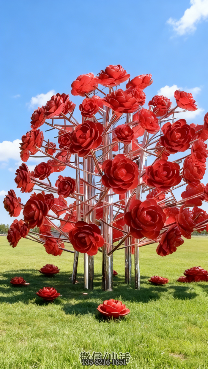 玫瑰雕塑實(shí)拍圖