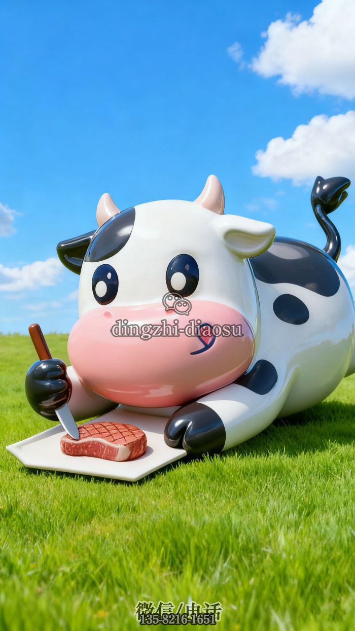 牛排雕塑 牛排雕塑