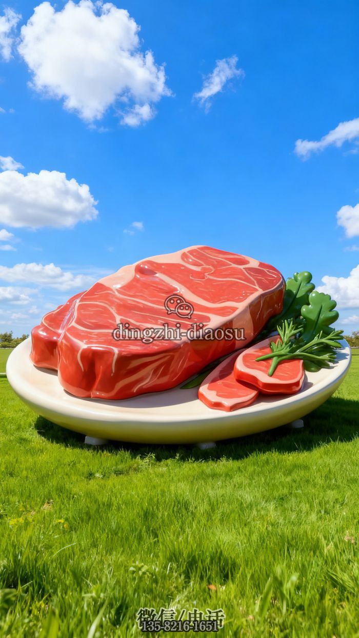 牛排雕塑 牛排雕塑
