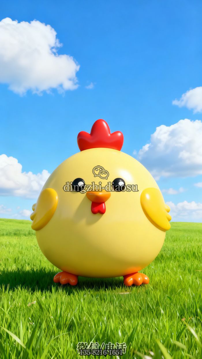 小雞雕塑