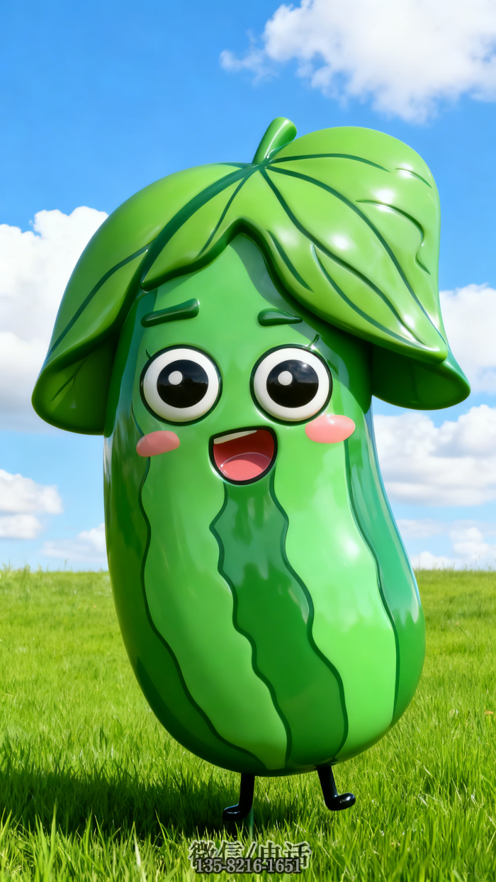 不銹鋼黃瓜雕塑