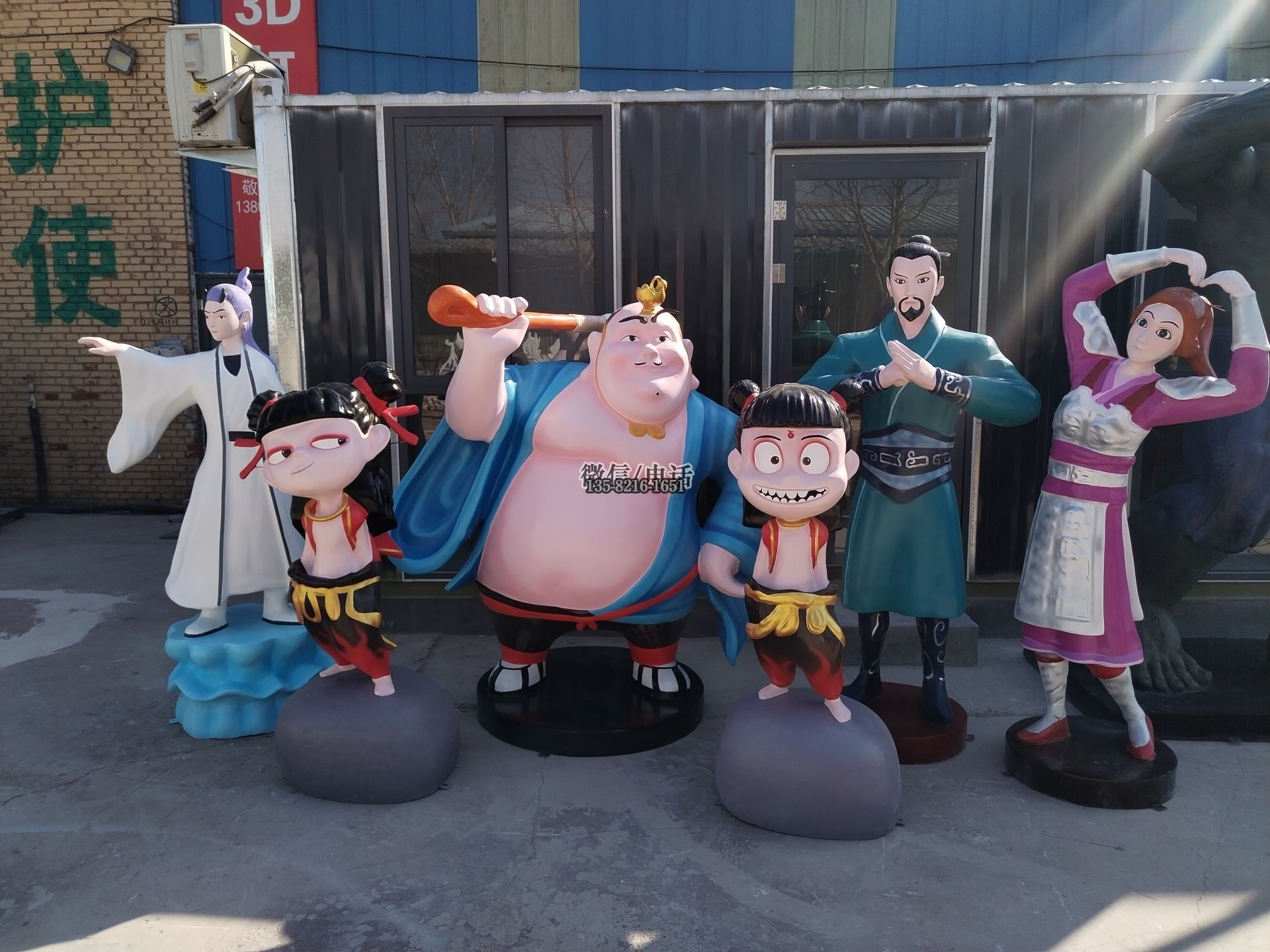 《哪吒》系列人物雕塑 — 國漫IP景區美陳裝飾擺件