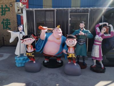 《哪吒》系列人物雕塑 — 國漫IP景區(qū)美陳裝飾擺件