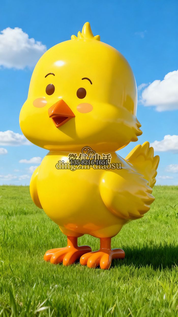 小雞雕塑