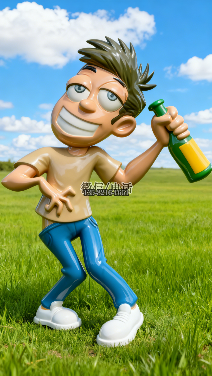 醉酒雕塑實拍圖