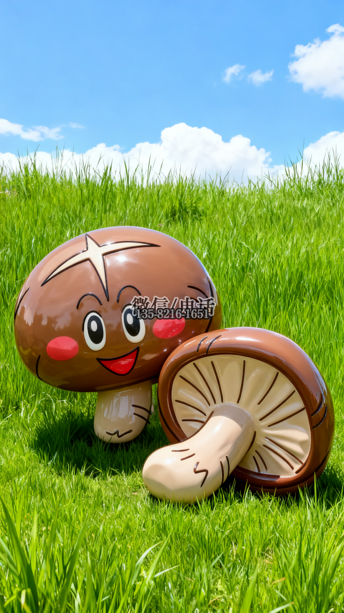 不銹鋼香菇雕塑